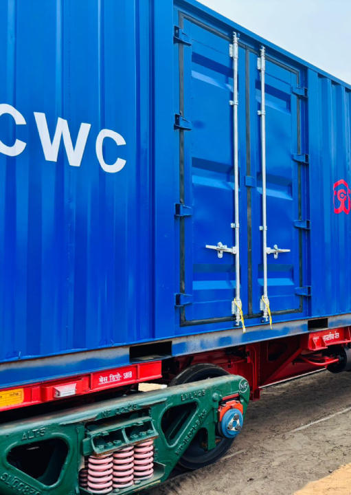 Container rake logistics and movement by railway transport